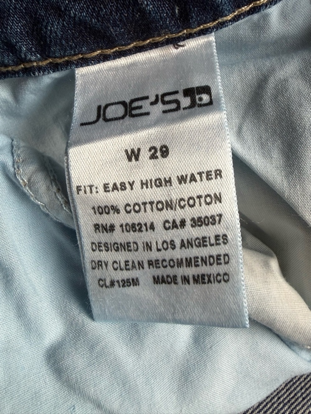 Joe’s Jeans Distressed Straight Leg Denim W29 Medium Wash Ripped Knee - Picture 6 of 7